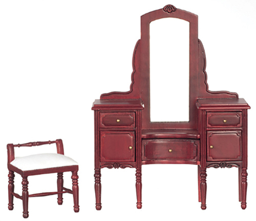 Vanity Set, 2 pc.,  Mahogany